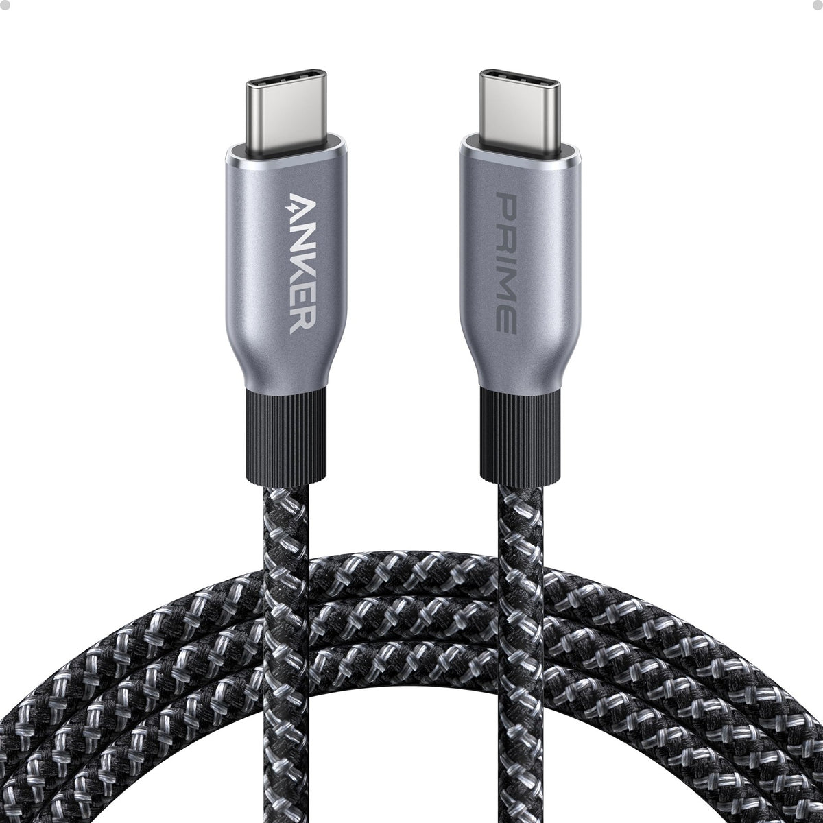 Anker 240W USB-C to USB-C Cable, 6 ft Double Braided Nylon Type-C Charging Cable