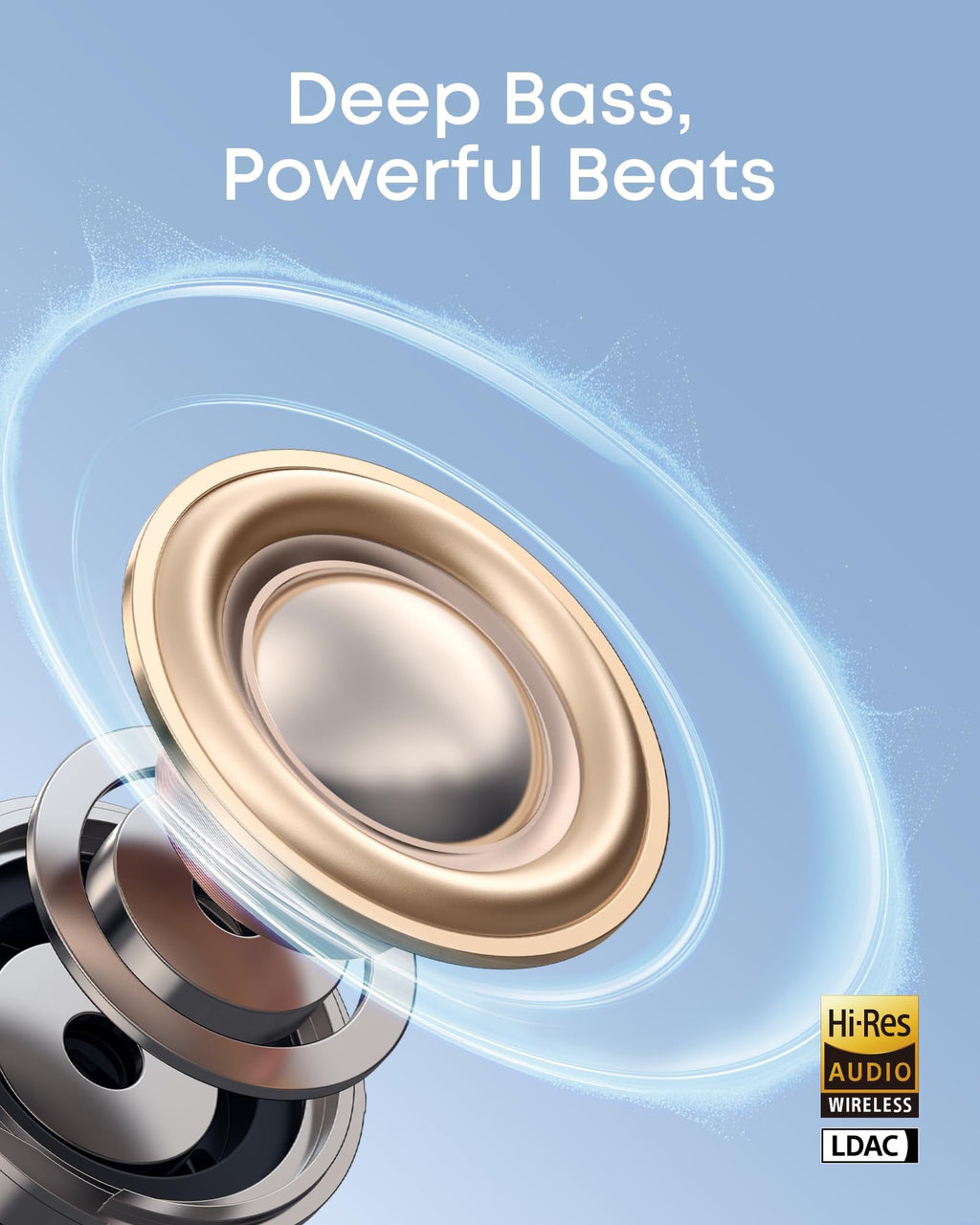 soundcore C50i by Anker, Open-Ear Headphones, Clip-on Earbuds, Ultra-Comfort, FlexiClip Design, 12 mm Drivers for Powerful Bass, AI Clear Calls, 28H Playtime, Secure Fit, Hi-Res, IP55, Bluetooth 6.0