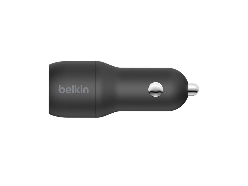 Belkin CCB001BTBK Boost Charge Dual Port USB 24W In-Car Mobile Charger - Black