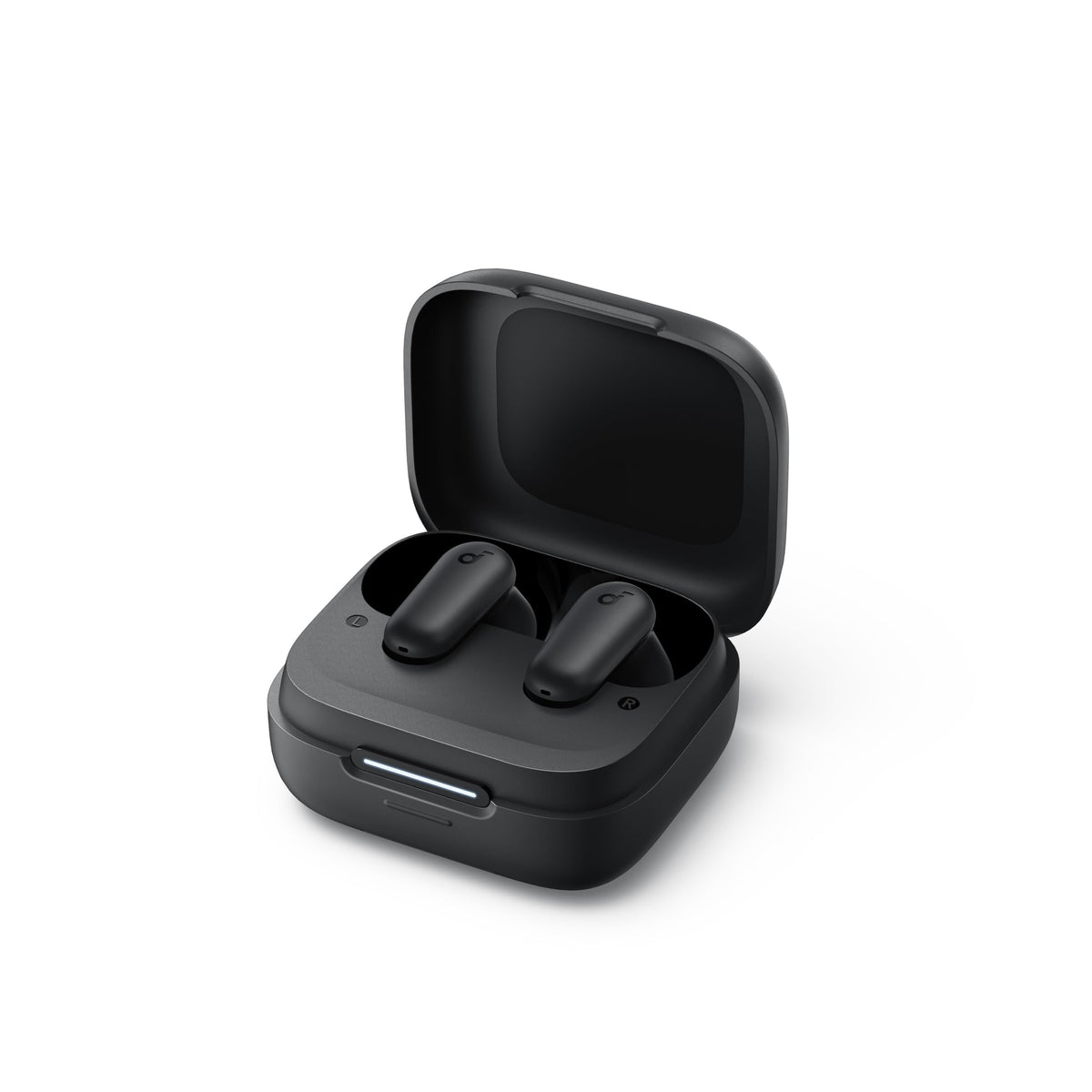 Soundcore by Anker R50i NC Wireless Bluetooth Earphones, Powerful and Smart Noise Cancelling, Powerful Bass, 45 Hours Playtime, 2-in-1 Case and Phone Stand, IP54, Bluetooth 5.4, Black