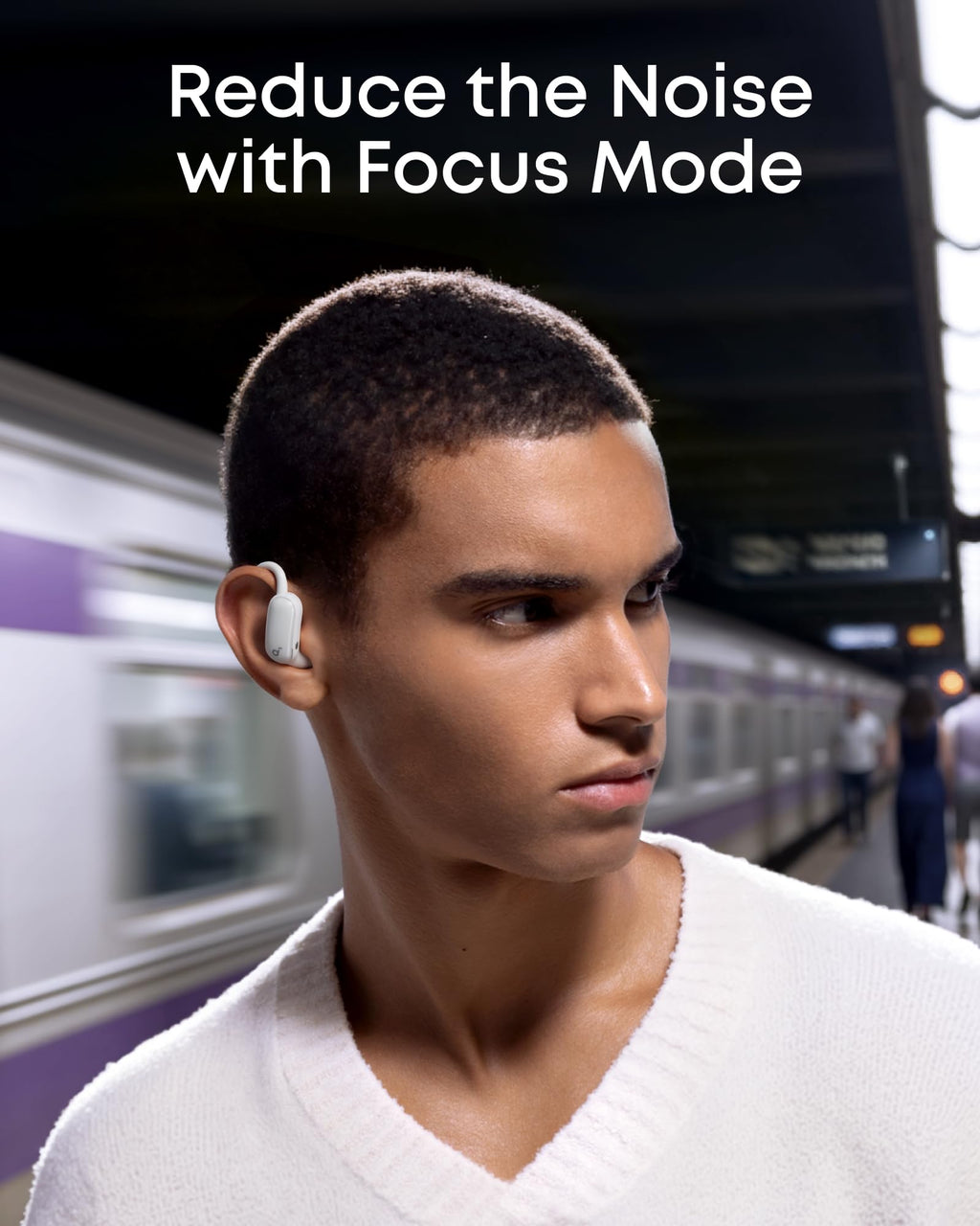 soundcore AeroFit 2 Pro by Anker, 2-in-1 Hybrid Earbuds with Awareness Mode and Focus Mode, Bluetooth 6.1, Hi-Res, LDAC, Spatial Audio, Al Clear Phone Calls, IP55, 34H Total Playtime