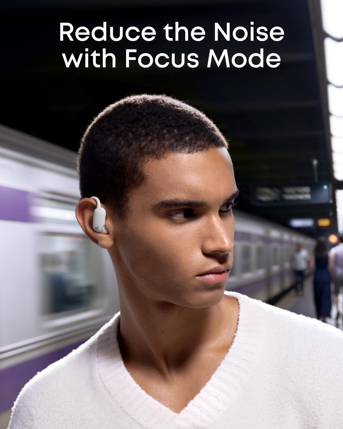 soundcore AeroFit 2 Pro by Anker, 2-in-1 Hybrid Earbuds with Awareness Mode and Focus Mode, Bluetooth 6.1, Hi-Res, LDAC, Spatial Audio, Al Clear Phone Calls, IP55, 34H Total Playtime