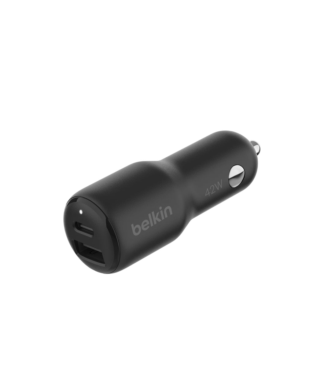 Belkin BoostCharge Dual Car Charger 42W w/Fast Charge USB-C 30W PPS & 12W USB-A Ports for Apple iPhone 16/16 Pro/16 Plus/16 Pro Max, iPhone 15, 14, 13, 12 Series, Samsung Galaxy S24, & More - Black
