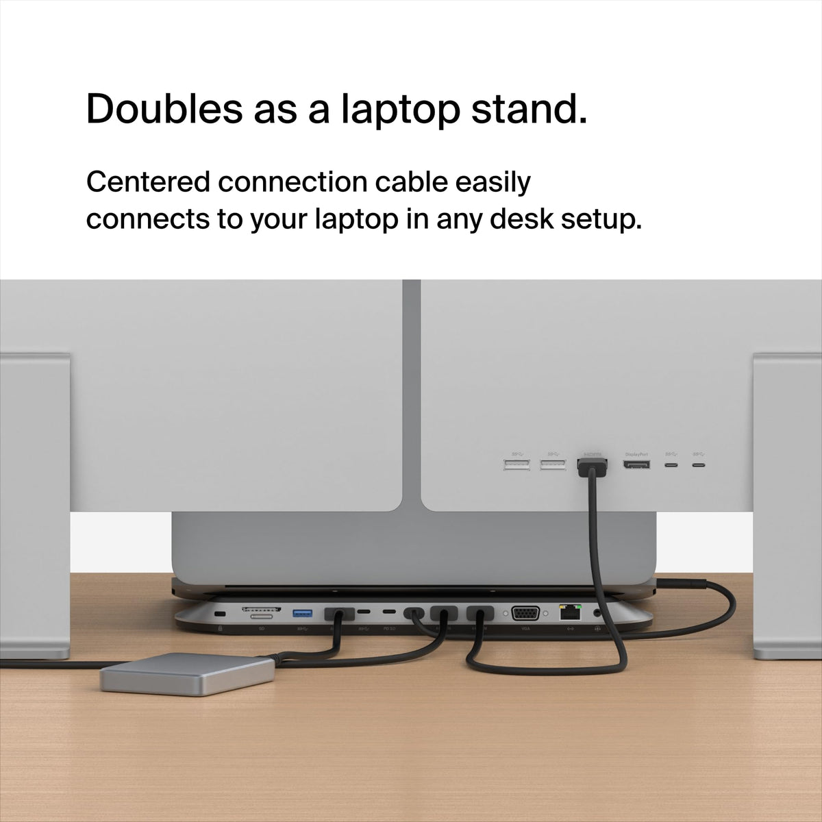 Belkin Connect 11-in-1 Universal USB-C Pro Dock w/ 3-Monitor Support, Silicon Motion Technology - Works with Mac, Windows, and Chromebook - 100W PD w/ 10Gbps Transfer Speeds & 2.5Gbps Ethernet - Black