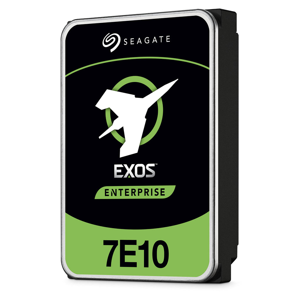 Seagate Exos 7E10 10TB Internal Hard Drive HDD - 3.5 Inch 512e/4Kn SAS 6GB/s, 7.200 RPM, 256MB Cache and 2M MTBF for Enterprise, Data Centre (ST10000NM017B)