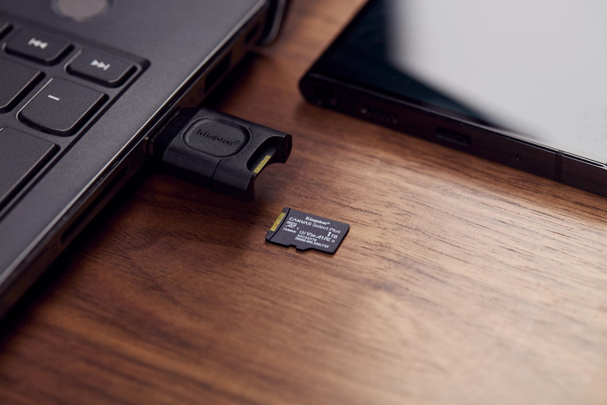 Kingston Canvas Select Plus microSD Memory Card 1TB microSDXC Gen3 150MB/s A1 Card + Adapter - SDCS3/1TB