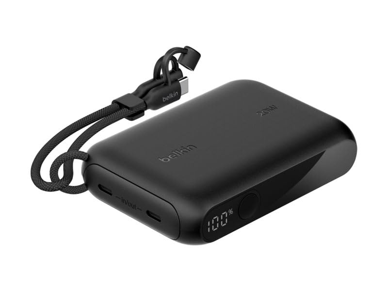 Belkin BoostCharge 10000mAh Power Bank with Digital Battery Display - Black
