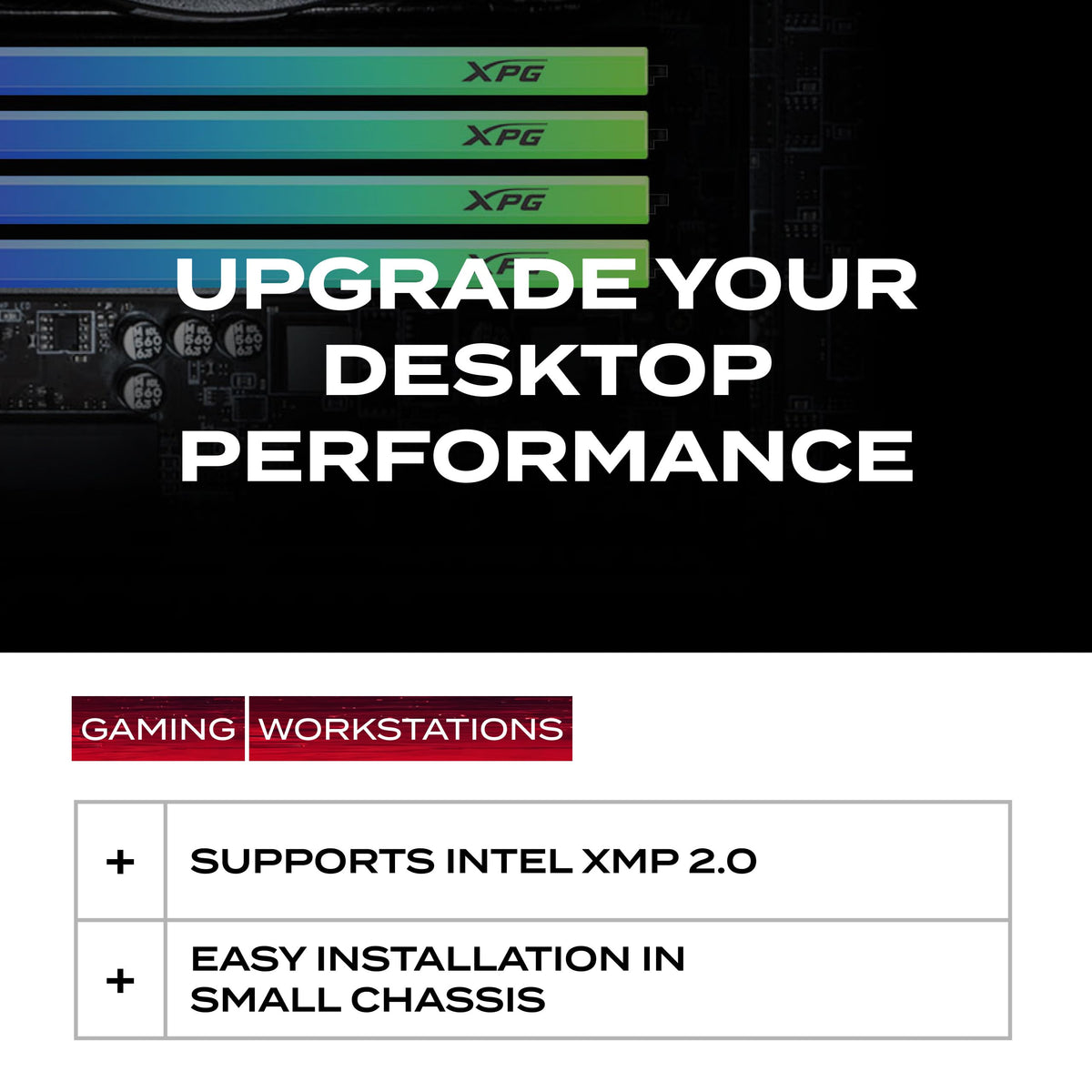 ADATA XPG Spectrix D35G RGB 32GB DDR4 3200MHz CL16 Desktop Memory - Black