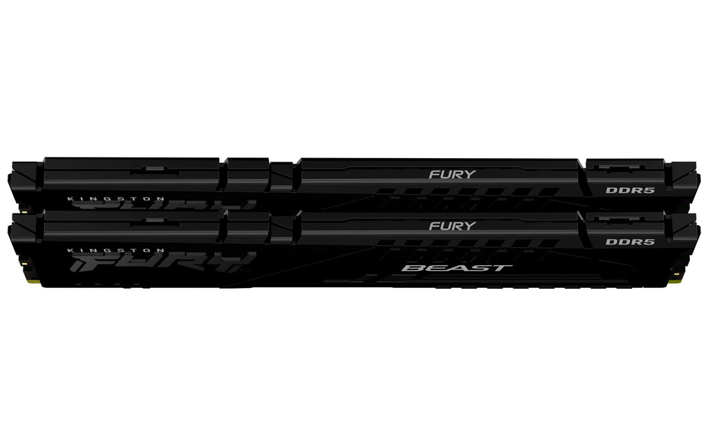 Kingston FURY Beast Black DDR5 32GB (2x16GB) 5200MT/s CL40 DIMM Desktop Gaming Memory Kit of 2 Intel XMP - KF552C40BBK2-32