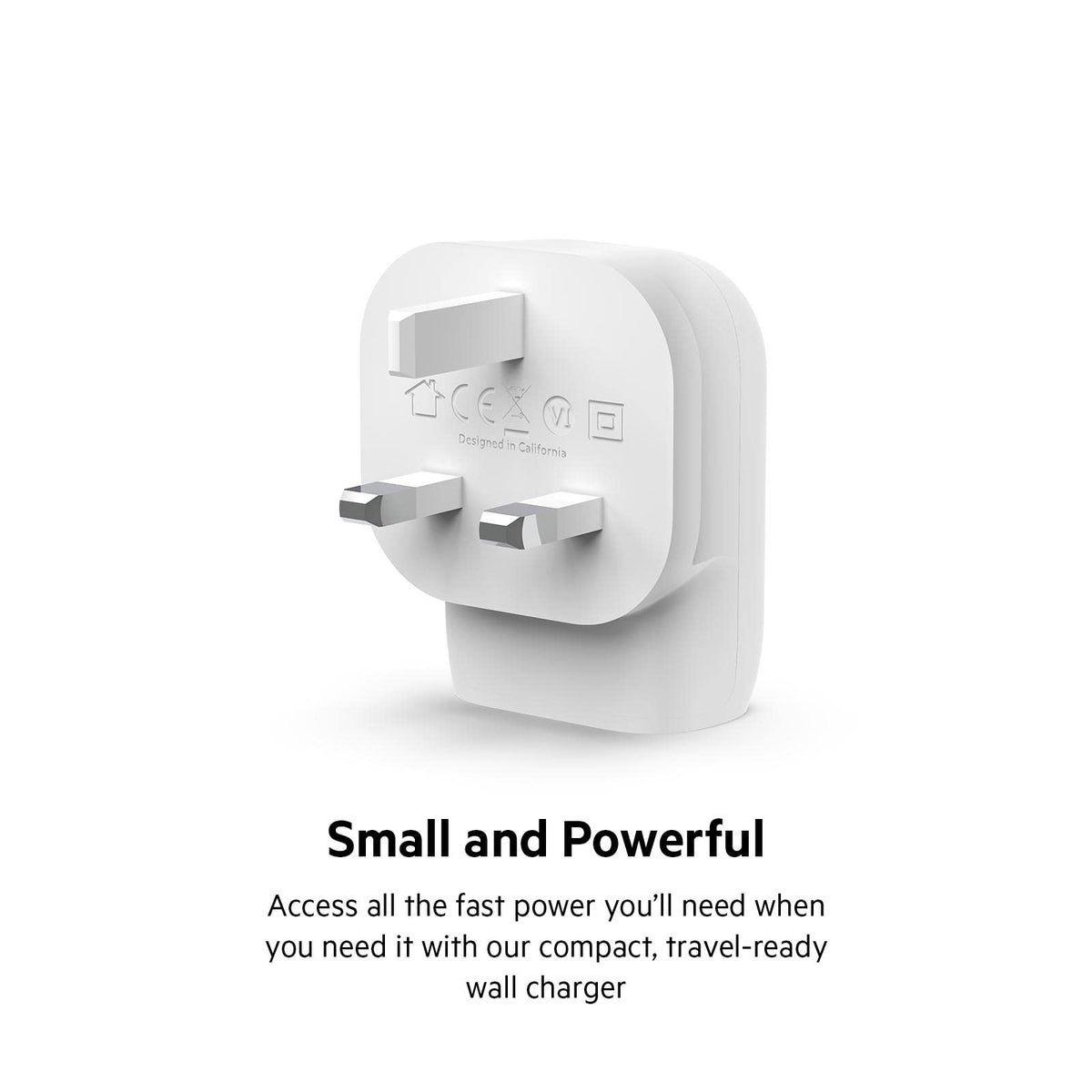 Belkin 30W USB C wall charger with PPS, Power Delivery, USB-IF certified PD 3.0, fast charger plug for iPhone 17, Air, 16, 15, Samsung Galaxy S25, iPad, AirPods, Google Pixel and More